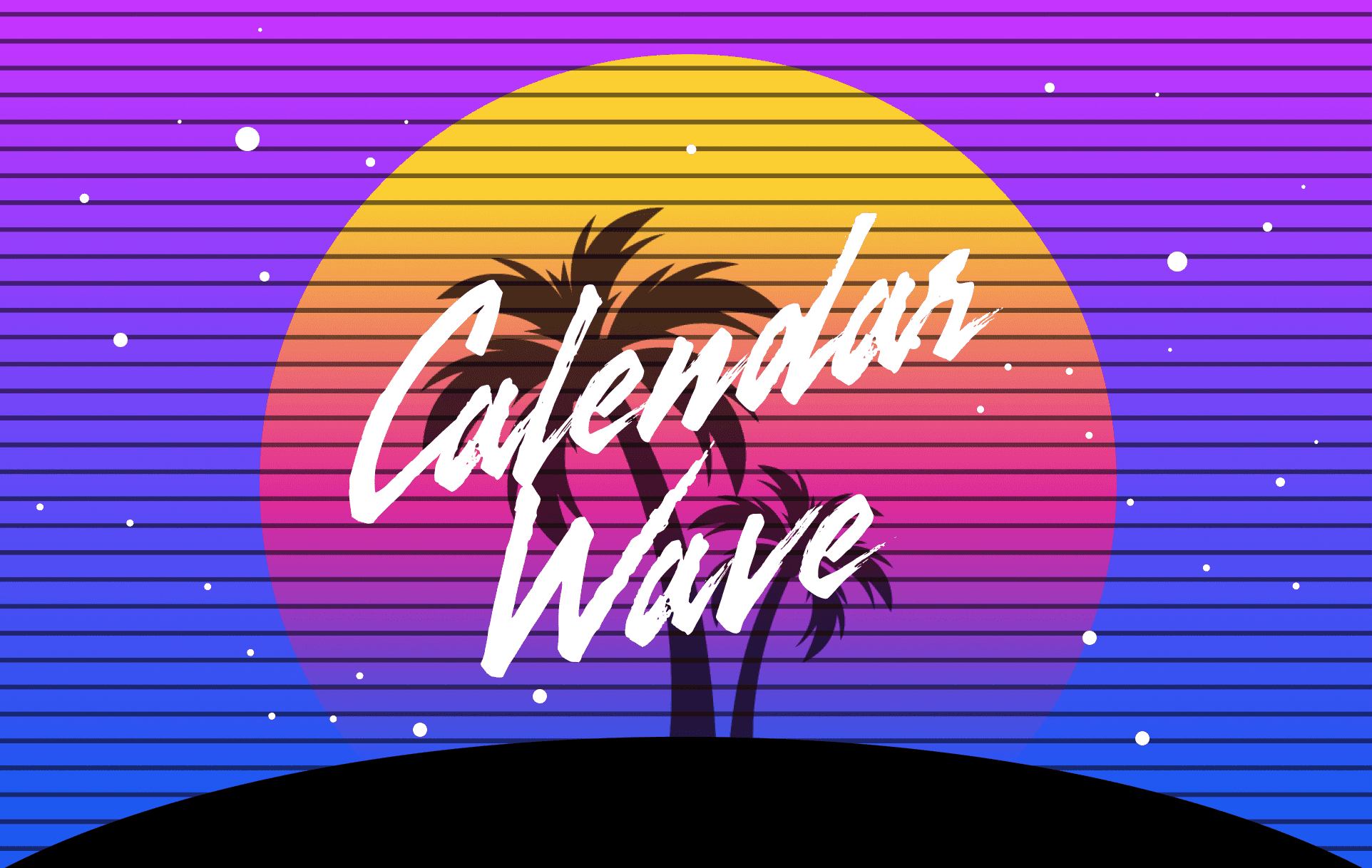 synthwave-calendar-webapp-concept