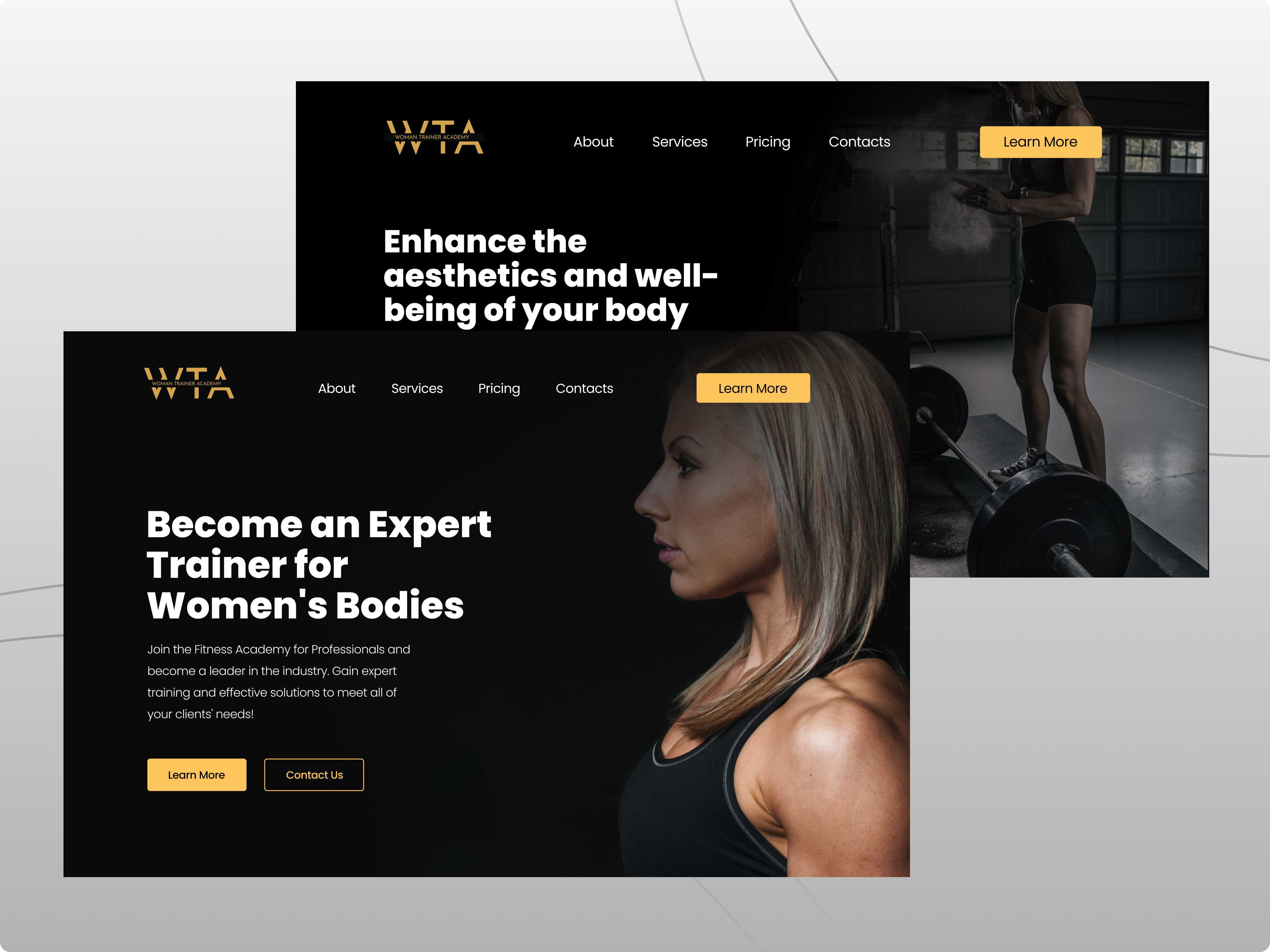 woman-fitness-academy-landing-page-design